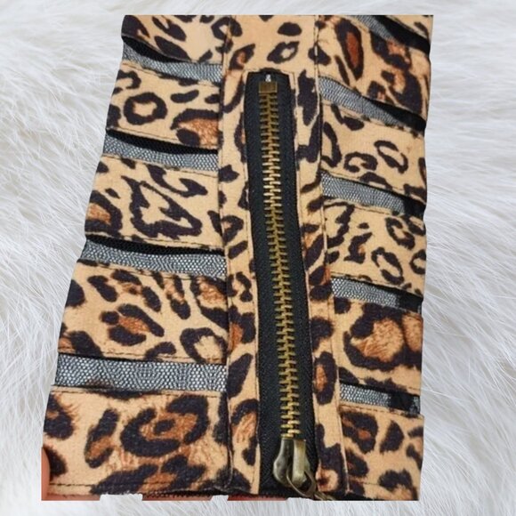 🐆 Ark & Co Animal Print Cropped Jacket – Size L (M/L Fit) 🐆 - Picture 5 of 9